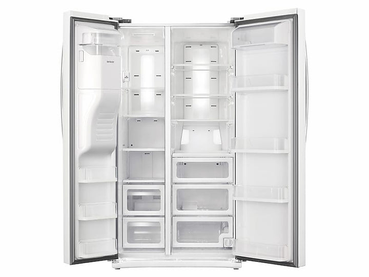 SAMSUNG RS25H5111WW 25 cu. ft. Side-by-Side Refrigerator with In-Door Ice Maker in White