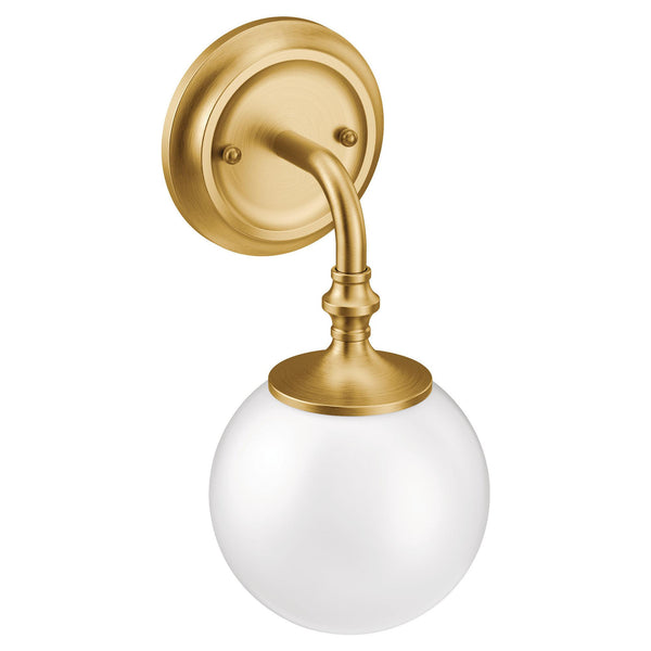 MOEN YB0561BG Colinet Brushed gold one globe bath light