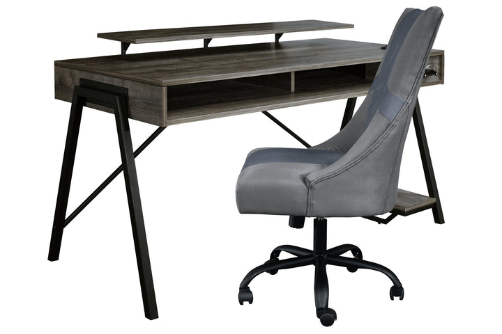 ASHLEY FURNITURE PKG008071 Home Office Desk With Chair