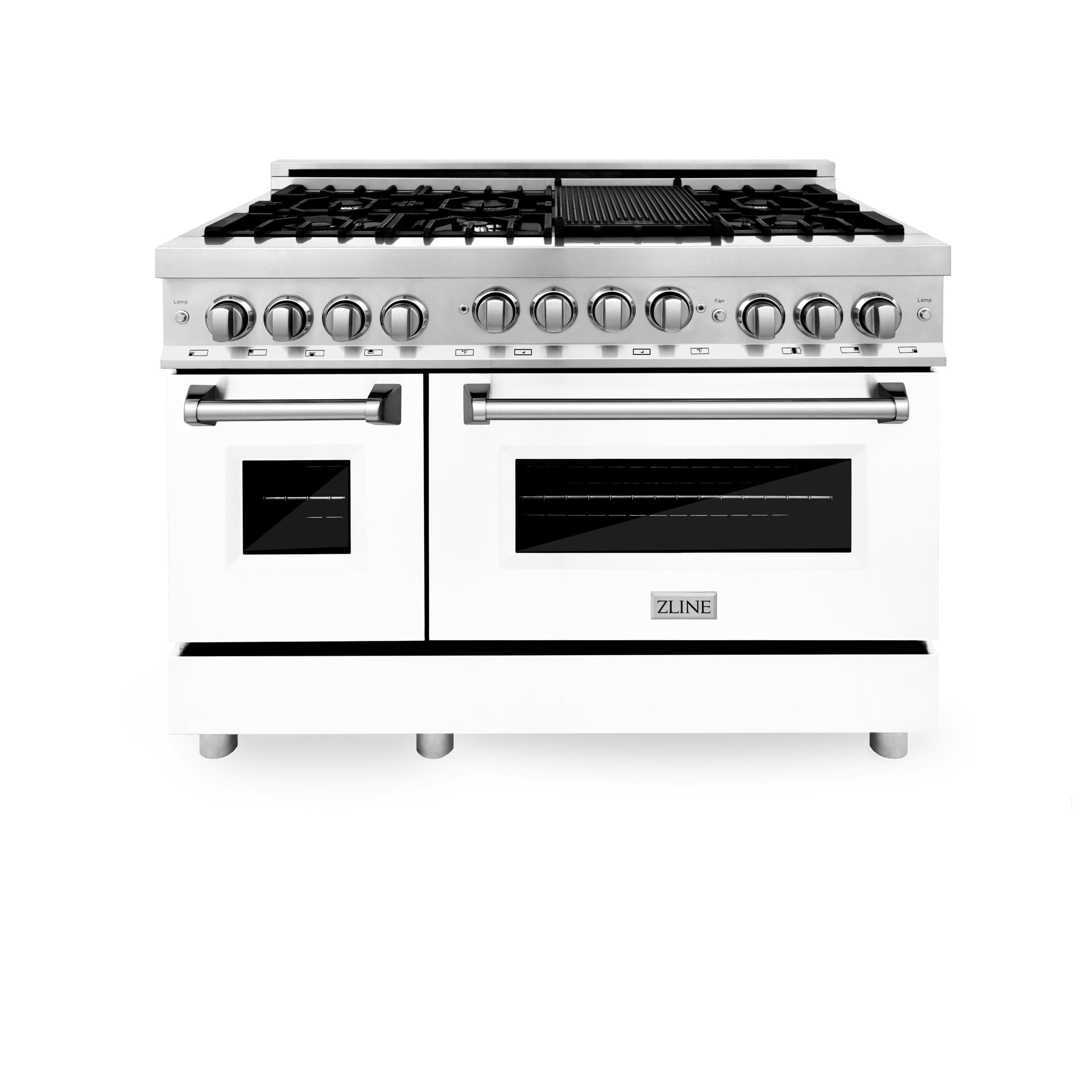 ZLINE KITCHEN AND BATH RGBM48 ZLINE 48" 6.0 cu. ft. Range with Gas Stove and Gas Oven in Stainless Steel Color: Blue Matte