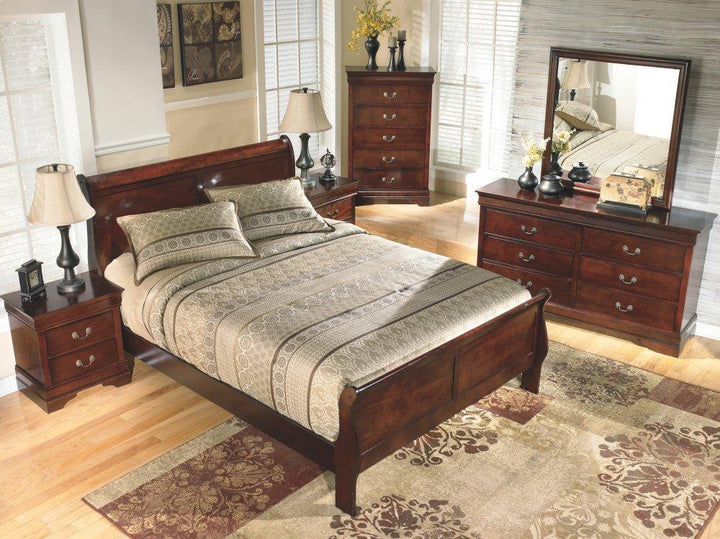 ASHLEY FURNITURE PKG000498 King Sleigh Bed With 2 Nightstands