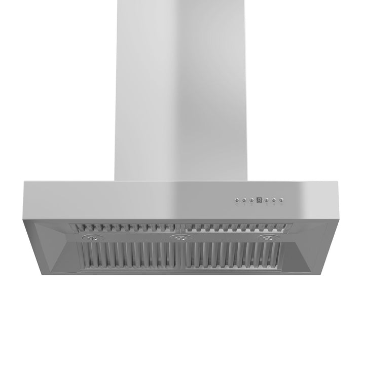 ZLINE KITCHEN AND BATH KECOMIRD36 ZLINE Ducted Remote Blower Island Mount Range Hood in Stainless Steel Size: 36 Inch, CFM: 700