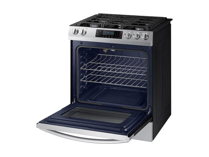 SAMSUNG NX58R9311SS 5.8 cu. ft. 5 Burner Slide-in Gas Range in Stainless Steel