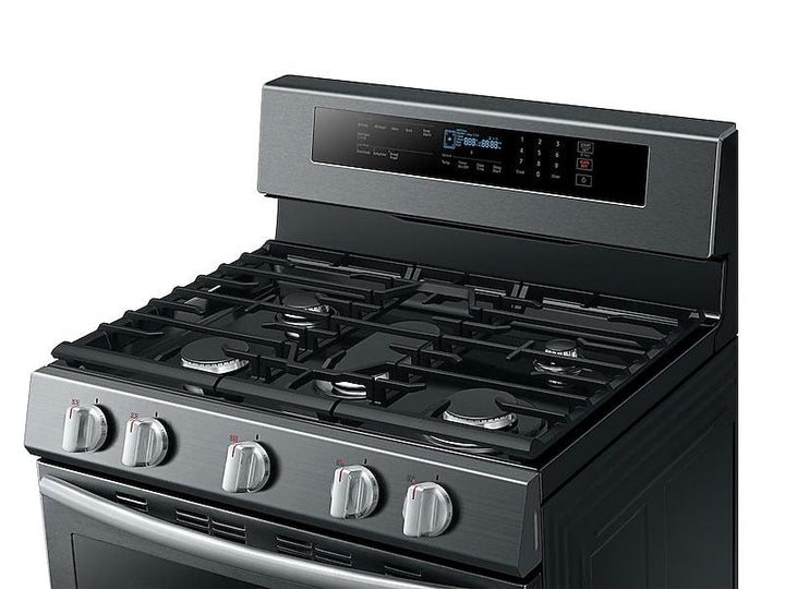 SAMSUNG NX58M6630SG 5.8 cu. ft. Freestanding Gas Range with True Convection in Black Stainless Steel