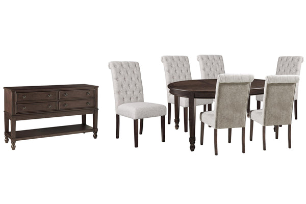 ASHLEY FURNITURE PKG002160 Dining Table and 6 Chairs With Storage