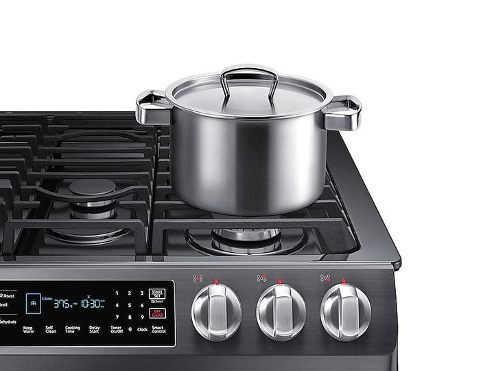 SAMSUNG NX58N9420SG 5.8 cu. ft. Slide-in Gas Range with Convection in Black Stainless Steel