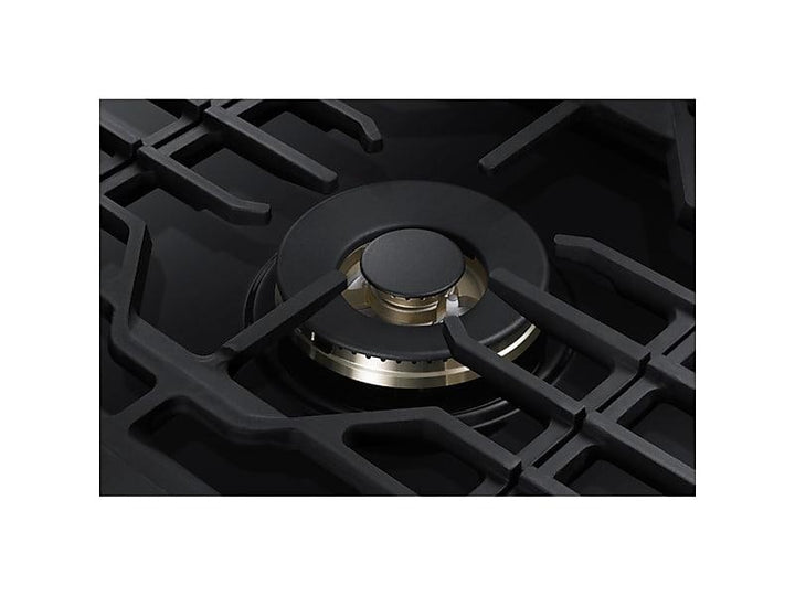 SAMSUNG NA30N7755TG 30" Smart Gas Cooktop with 22K BTU Dual Power Burner in Black Stainless Steel