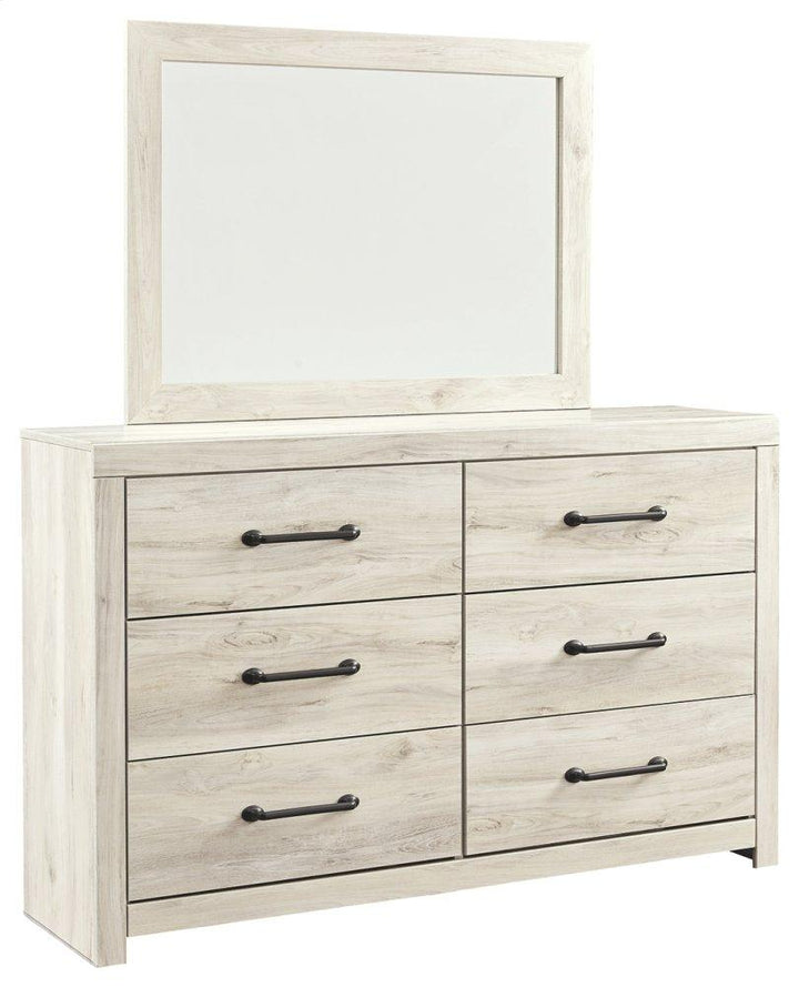 ASHLEY FURNITURE PKG003019 Queen Panel Bed With 4 Storage Drawers With Mirrored Dresser
