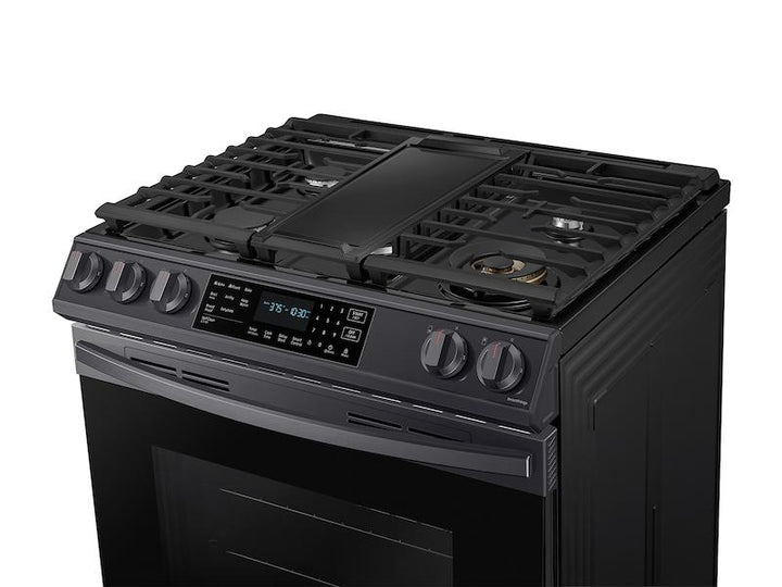 SAMSUNG NX60T8511SG 6.0 cu ft. Smart Slide-in Gas Range with Air Fry in Black Stainless Steel