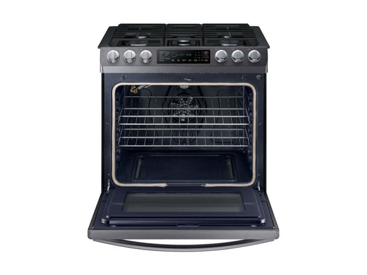 SAMSUNG NX58R9421SG 5.8 cu. ft. Slide-in Gas Range with Convection in Black Stainless Steel