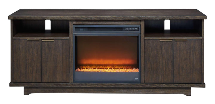 ASHLEY FURNITURE W955W1 Brazburn 66" TV Stand With Electric Fireplace