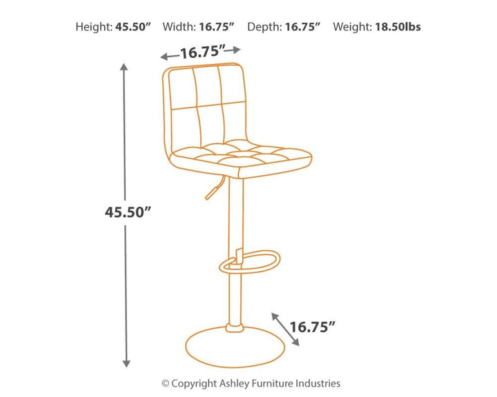 ASHLEY FURNITURE PKG000058 2-piece Bar Stool