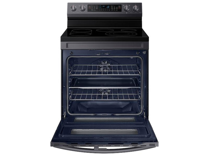 SAMSUNG NE63A6751SG 6.3 cu. ft. Smart Freestanding Electric Range with Flex Duo TM , No-Preheat Air Fry & Griddle in Black Stainless Steel