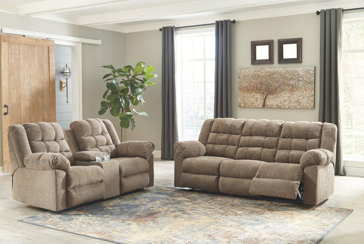 ASHLEY FURNITURE 58401U1 Workhorse Reclining Sofa and Loveseat