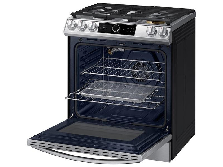 SAMSUNG NX60T8711SS 6.0 cu ft. Smart Slide-in Gas Range with Smart Dial & Air Fry in Stainless Steel