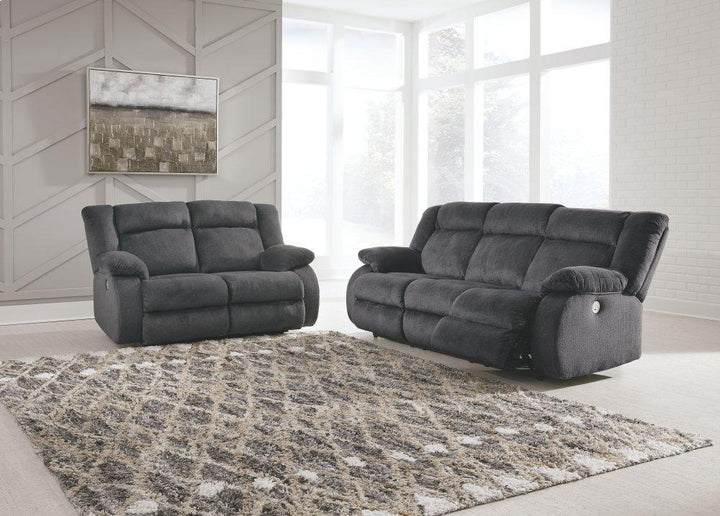 ASHLEY FURNITURE 53804U1 Burkner Reclining Sofa and Loveseat