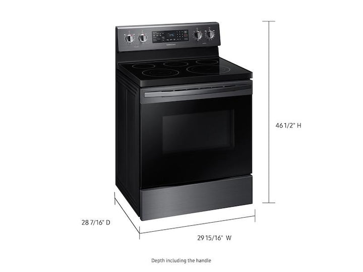 SAMSUNG NE59R4321SG 5.9 cu. ft. Freestanding Electric Range with Convection in Black Stainless Steel