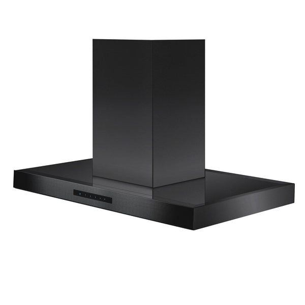 ZLINE KITCHEN AND BATH BSKE2IN30 ZLINE Convertible Island Mount Range Hood in Black Stainless Steel Size: 30 Inch