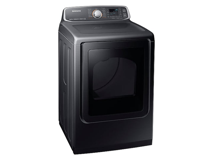 SAMSUNG DVG52M7750V 7.4 cu. ft. Gas Dryer in Black Stainless Steel