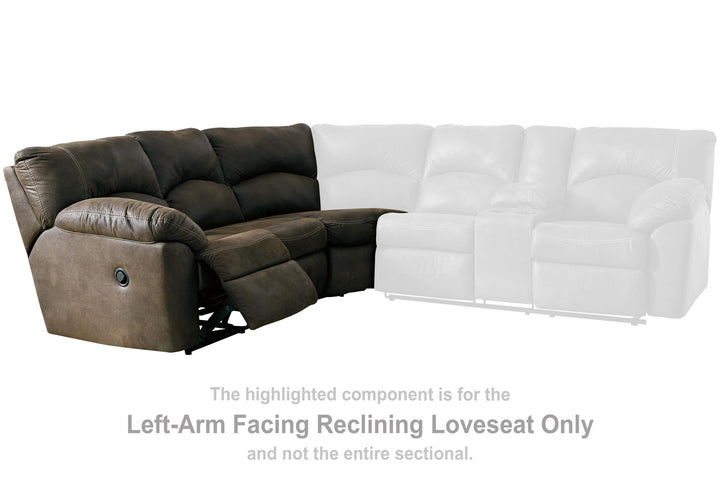 ASHLEY FURNITURE 2780248 Tambo Left-arm Facing Reclining Loveseat