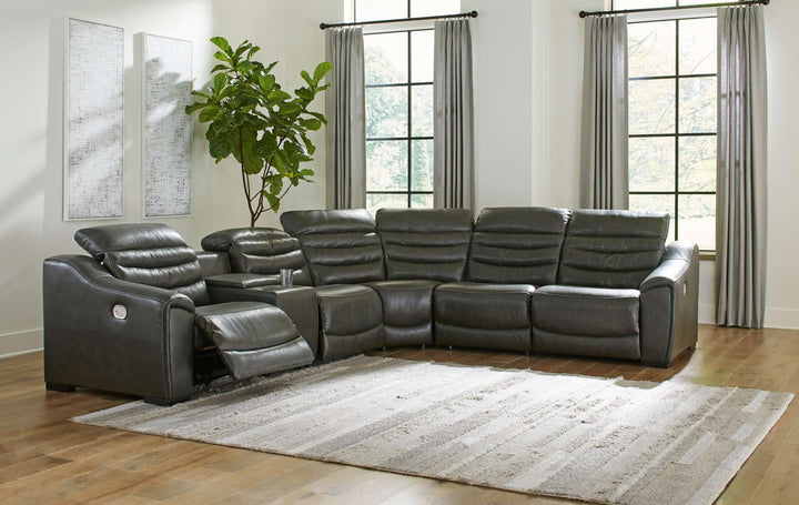 ASHLEY FURNITURE U63404S4 Center Line 6-piece Power Reclining Sectional