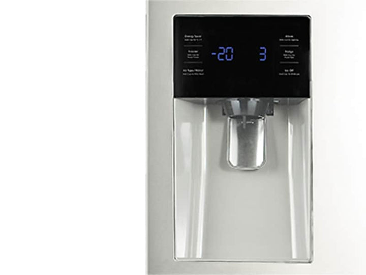 SAMSUNG RF263BEAEWW 25 cu. ft. French Door Refrigerator with External Water & Ice Dispenser in White