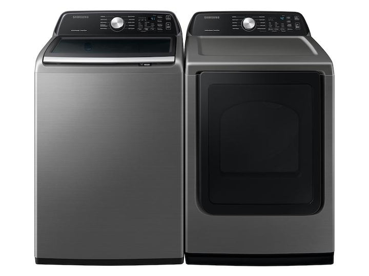 SAMSUNG WA44A3405AP 4.4 cu. ft. Top Load Washer with ActiveWave TM Agitator and Active WaterJet in Platinum