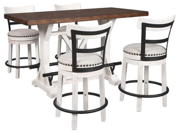 ASHLEY FURNITURE PKG002024 Counter Height Dining Table and 4 Barstools