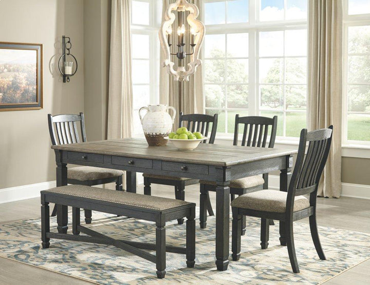 ASHLEY FURNITURE PKG000400 Dining Table and 4 Chairs and Bench