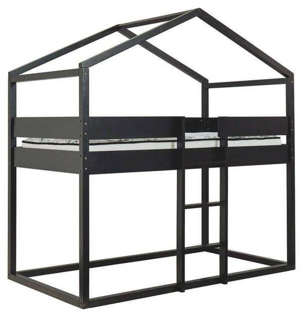 ASHLEY FURNITURE B082B1 Flannibrook Twin Over Twin House Loft Bed