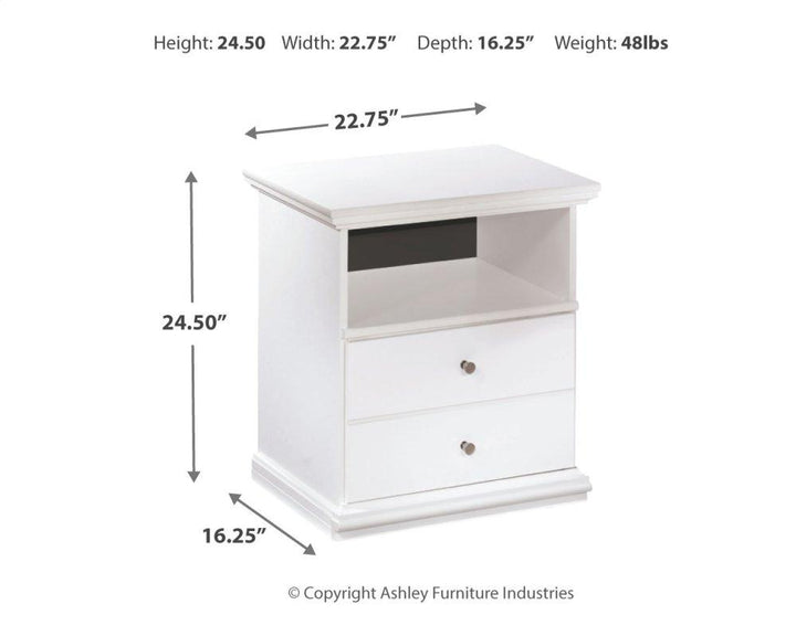 ASHLEY FURNITURE PKG000011 Queen Panel Bed With Mirrored Dresser, Chest and 2 Nightstands