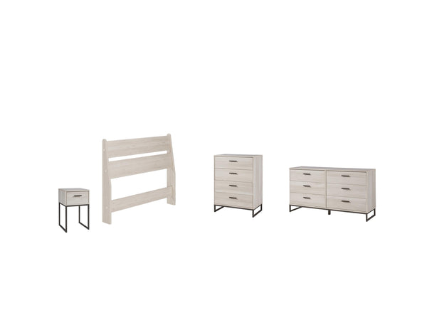 ASHLEY FURNITURE PKG009059 Twin Platform Bed With Dresser, Chest and Nightstand