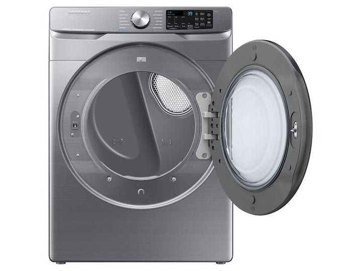 SAMSUNG DVE45B6300P 7.5 cu. ft. Smart Electric Dryer with Steam Sanitize+ in Platinum