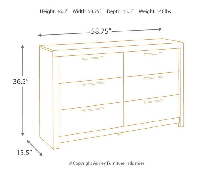 ASHLEY FURNITURE PKG003301 Full Panel Bed With Dresser