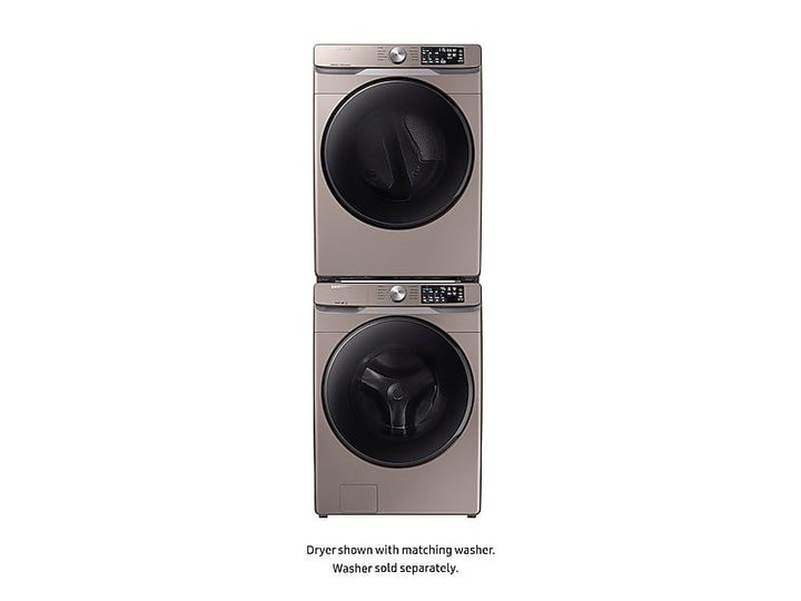 SAMSUNG DVE45R6100C 7.5 cu. ft. Electric Dryer with Steam Sanitize+ in Champagne