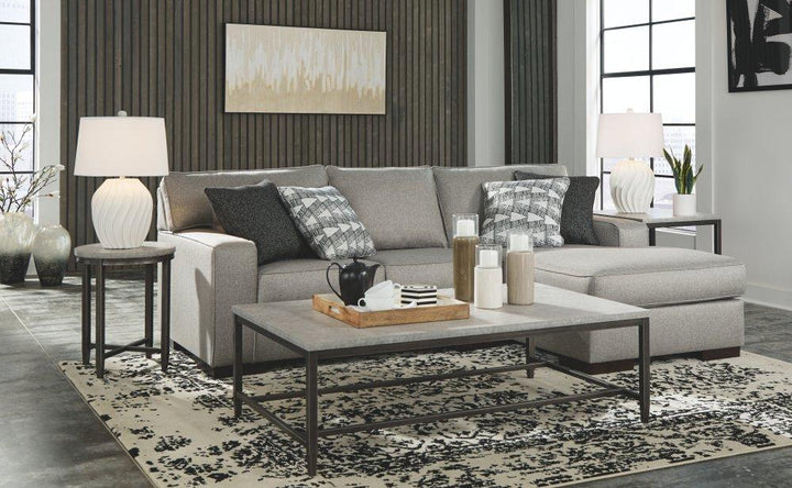 ASHLEY FURNITURE 41902S2 Marsing Nuvella 2-piece Sectional With Chaise