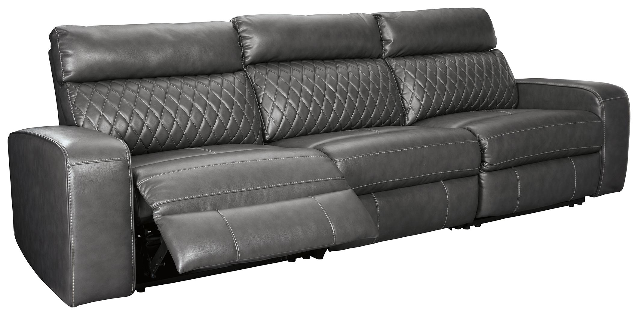 ASHLEY FURNITURE 55203S4 Samperstone 3-piece Power Reclining Sectional
