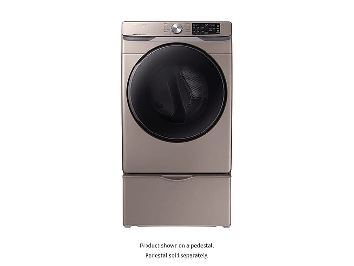 SAMSUNG DVE45R6100C 7.5 cu. ft. Electric Dryer with Steam Sanitize+ in Champagne