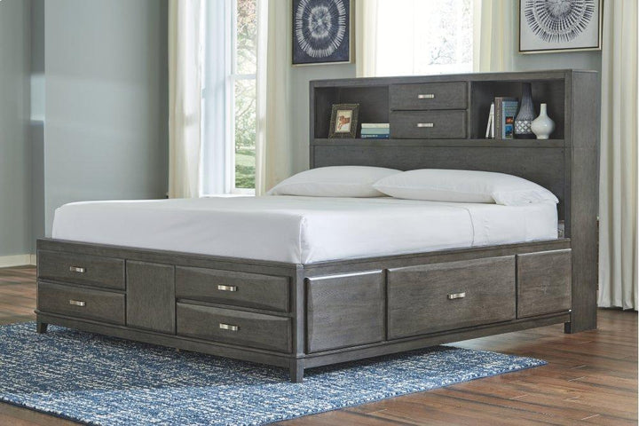 ASHLEY FURNITURE PKG005063 King Storage Bed With 8 Storage Drawers With Dresser