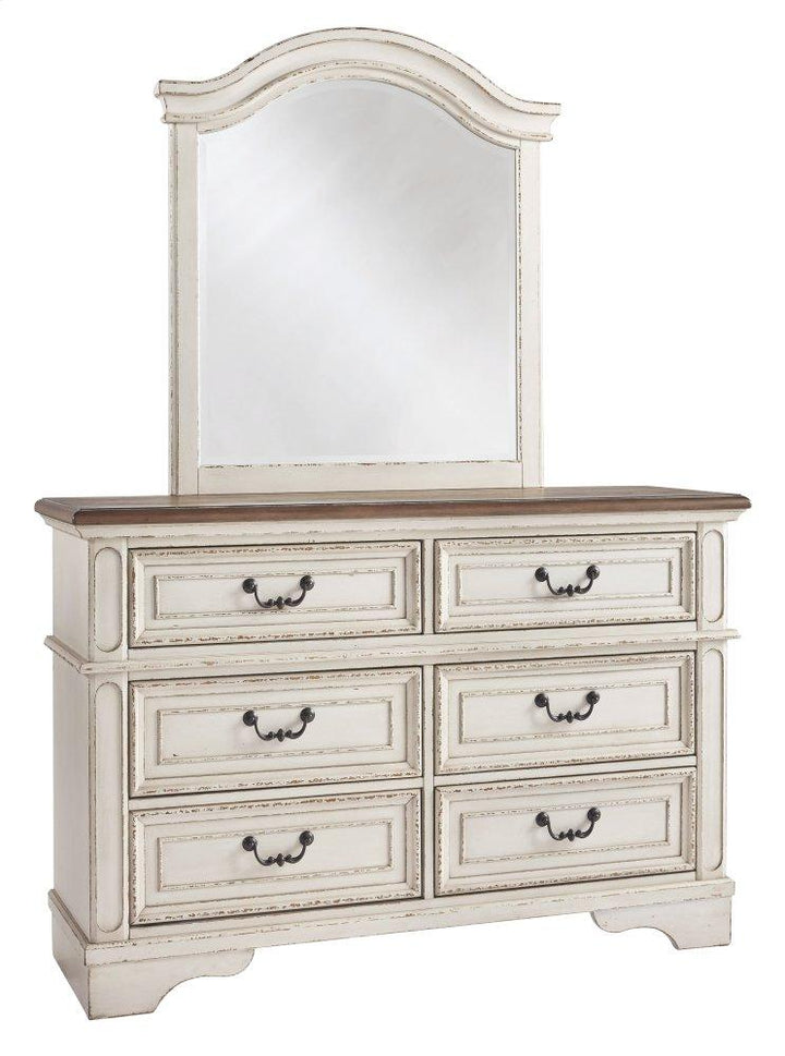 ASHLEY FURNITURE PKG006727 Full Panel Bed With Mirrored Dresser and 2 Nightstands