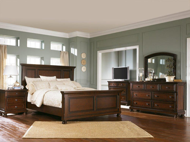 ASHLEY FURNITURE PKG000001 King Panel Bed With Mirrored Dresser