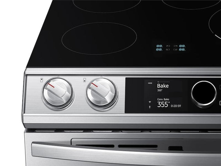 SAMSUNG NE63T8951SS 6.3 cu. ft. Smart Slide-in Induction Range with Flex Duo TM , Smart Dial & Air Fry in Stainless Steel