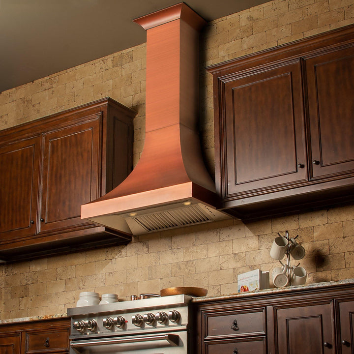 ZLINE KITCHEN AND BATH 8632C36 ZLINE Designer Series Copper Finish Wall Range Hood Size: 36 Inch