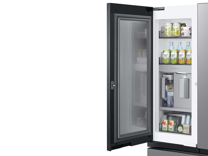 SAMSUNG RF24BB6600QLAA Bespoke 3-Door French Door Refrigerator 24 cu. ft. with Beverage Center TM in Stainless Steel