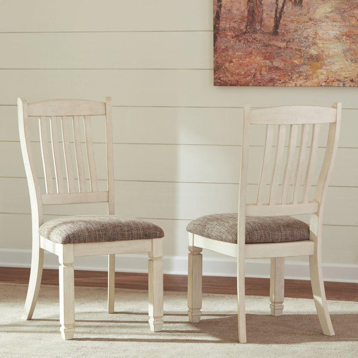 ASHLEY FURNITURE D647D2 Bolanburg Dining Table With 4 Chairs and Bench