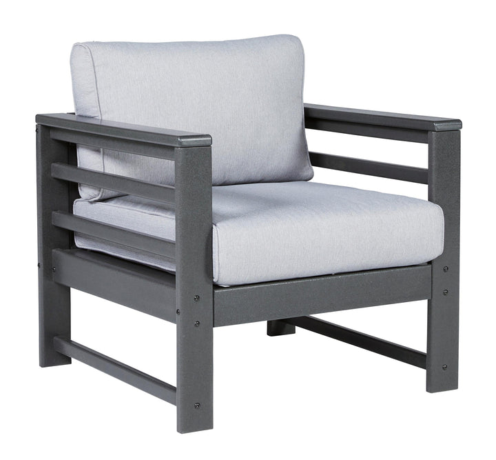 ASHLEY FURNITURE PKG013842 Outdoor Sofa, Loveseat and 2 Lounge Chairs With Coffee Table and 2 End Tables