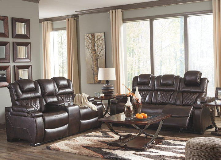 ASHLEY FURNITURE 7540718 Warnerton Power Reclining Loveseat With Console