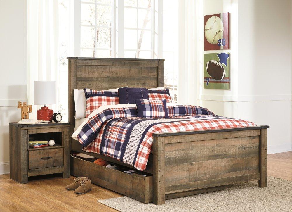ASHLEY FURNITURE B446B9 Trinell Full Panel Bed With 1 Large Storage Drawer