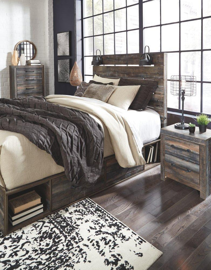 ASHLEY FURNITURE PKG003186 Queen Panel Bed With 4 Storage Drawers With Dresser