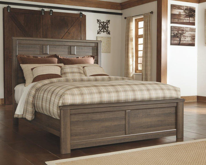 ASHLEY FURNITURE PKG004086 Queen Panel Bed With Mirrored Dresser, Chest and 2 Nightstands